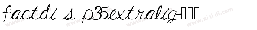 factdi s p35extralig字体转换